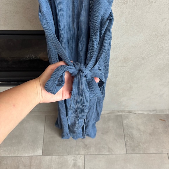 Mara Hoffman Linny Dress in Blue Tencel Lyocell, Size XL - Picture 9 of 16